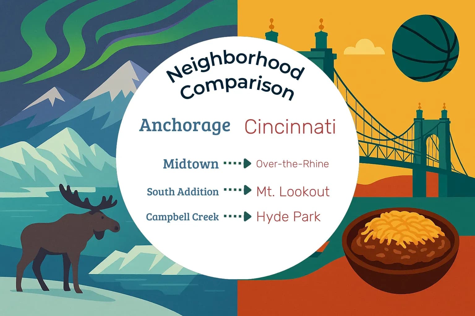 Anchorage vs Cincinnati Neighborhood Comparison