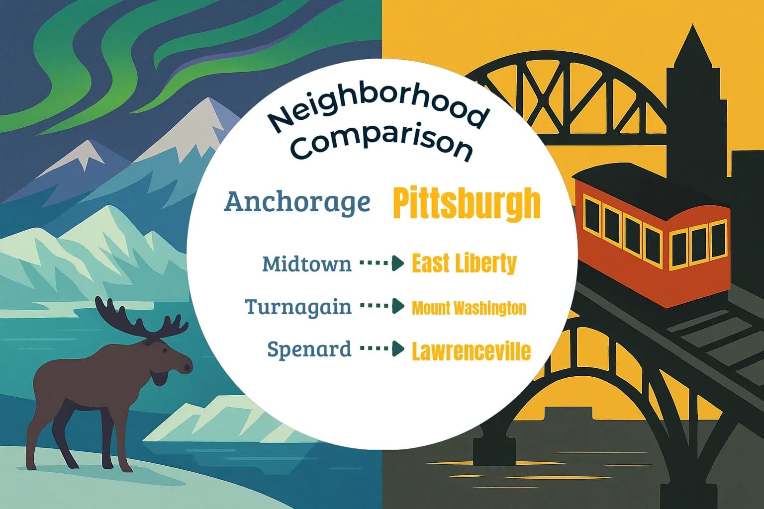 Anchorage vs Pittsburgh Neighborhood Comparison