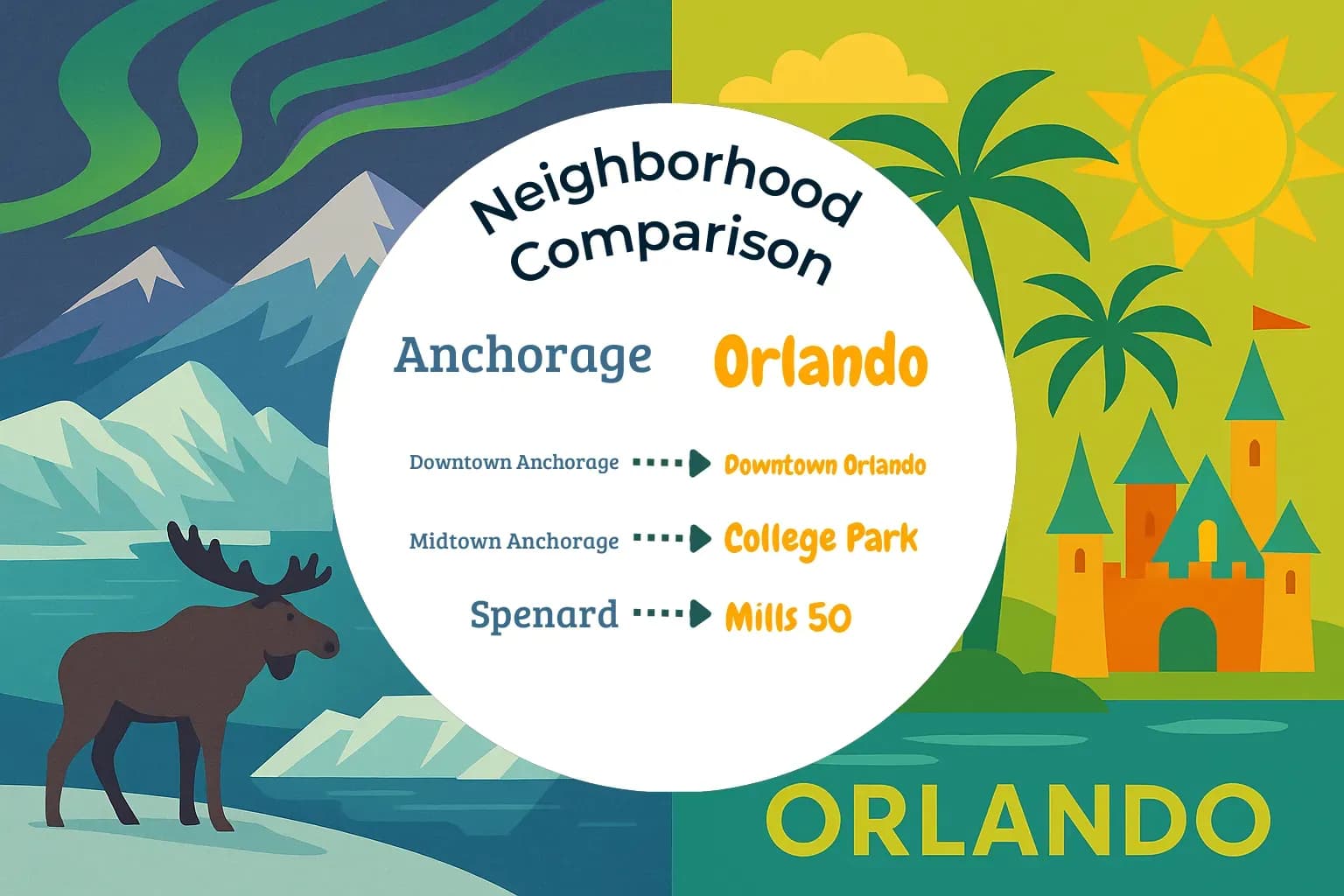 Anchorage vs Orlando Neighborhood Comparison