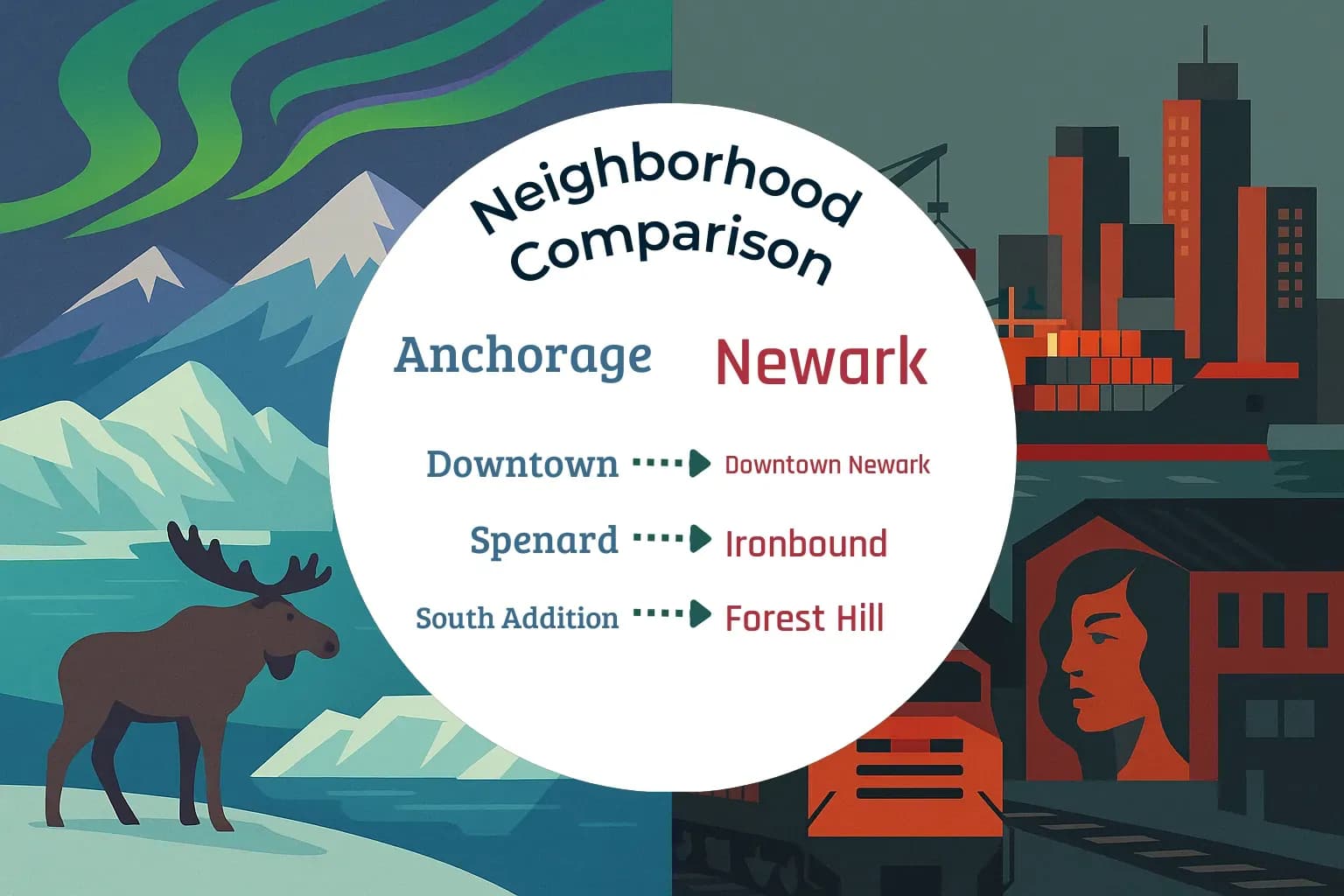 Anchorage vs Newark Neighborhood Comparison