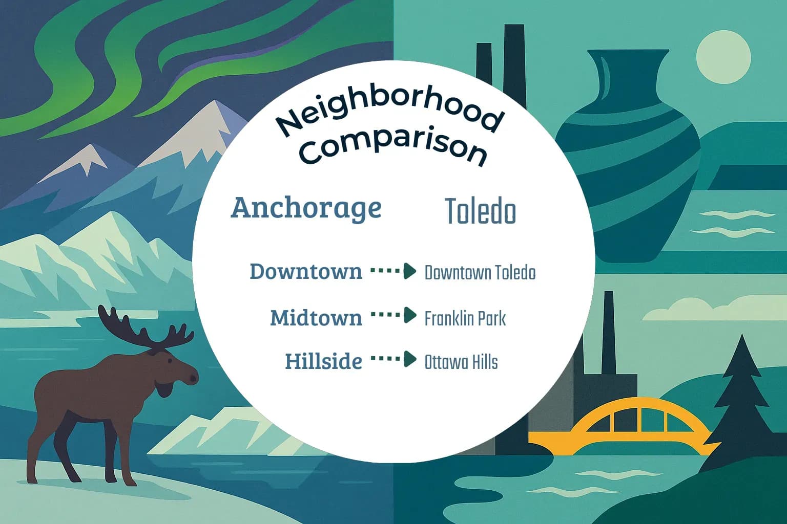 Anchorage vs Toledo Neighborhood Comparison
