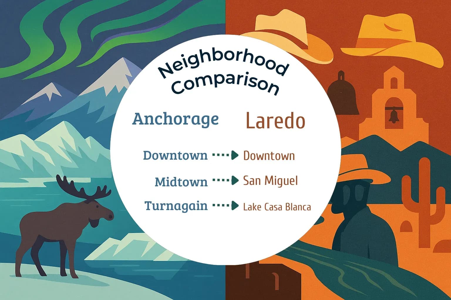 Anchorage vs Laredo Neighborhood Comparison