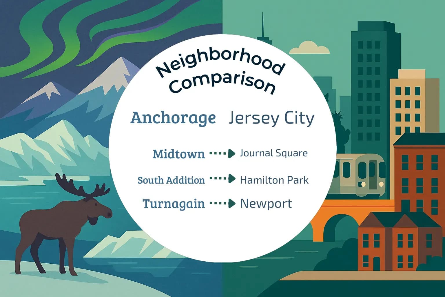 Anchorage vs Jersey City Neighborhood Comparison