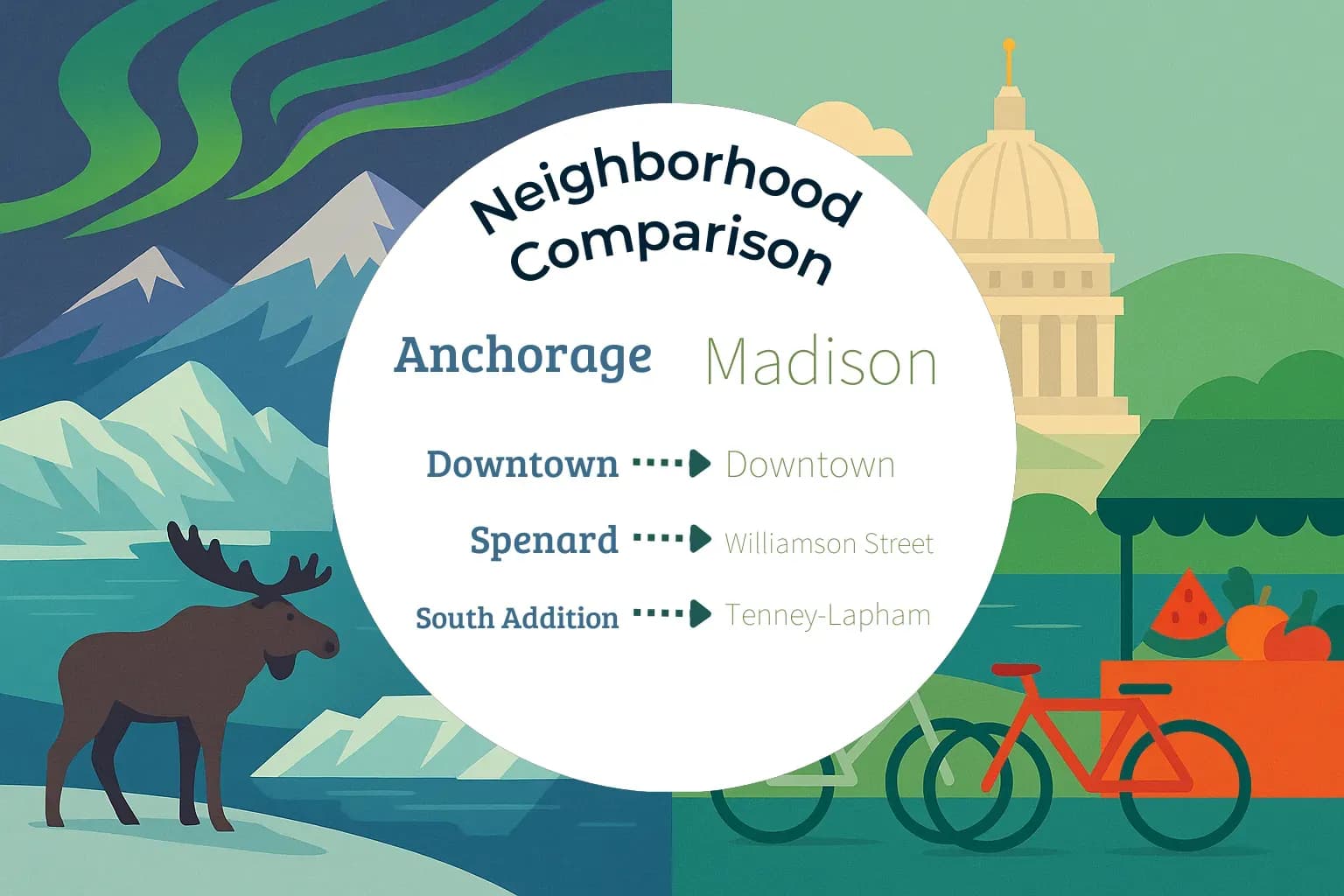 Anchorage vs Madison Neighborhood Comparison