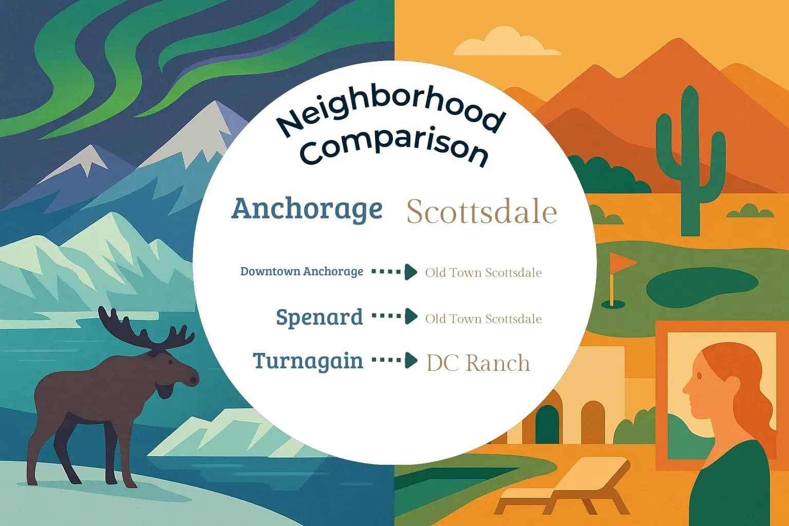 Anchorage vs Scottsdale Neighborhood Comparison