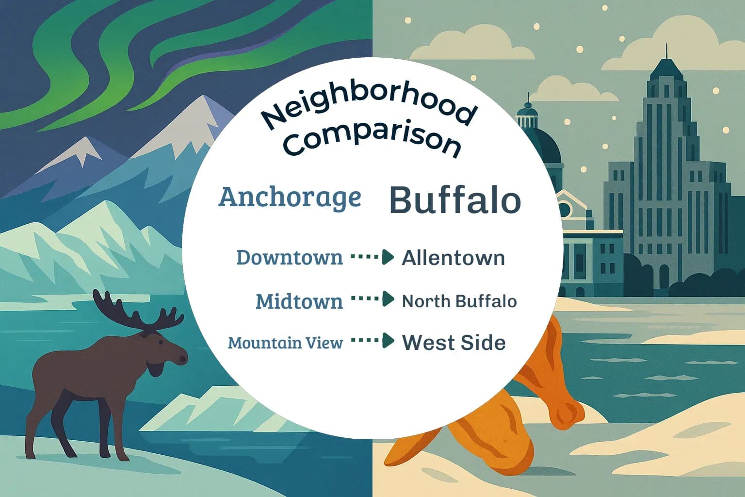 Anchorage vs Buffalo Neighborhood Comparison