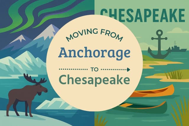 Moving from Anchorage to Chesapeake