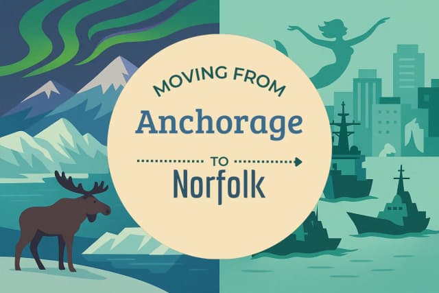 Moving from Anchorage to Norfolk
