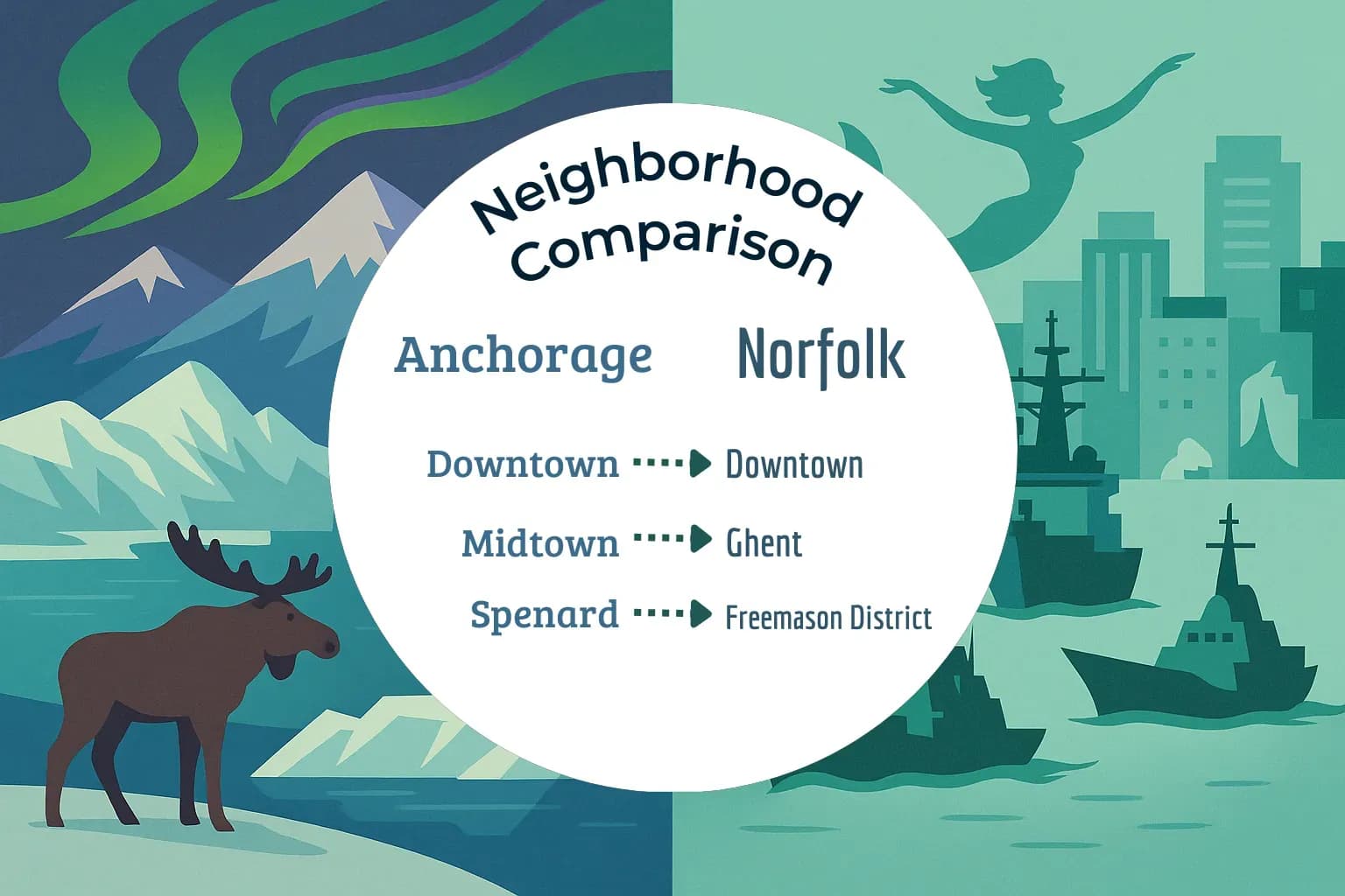 Anchorage vs Norfolk Neighborhood Comparison
