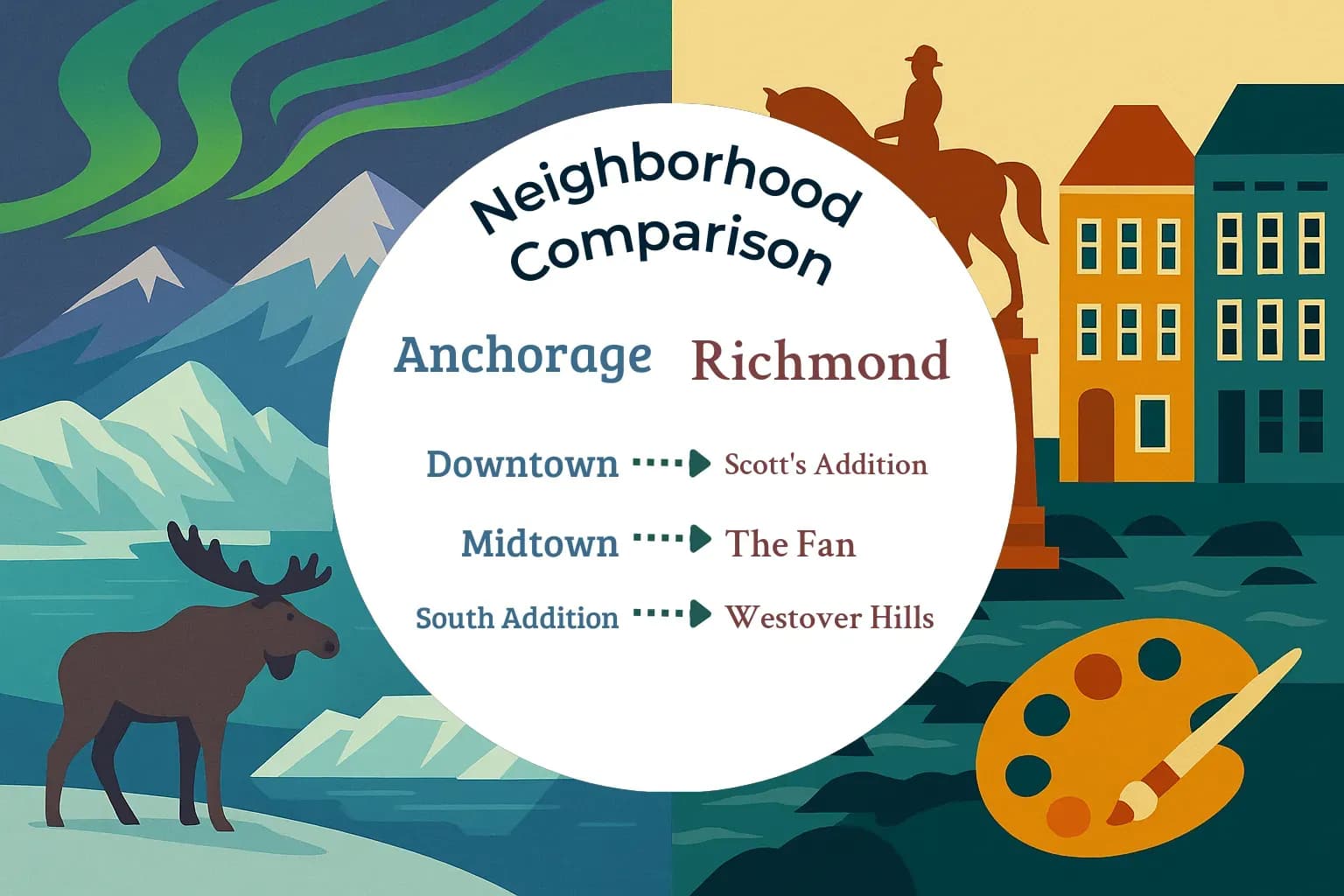 Anchorage vs Richmond Neighborhood Comparison