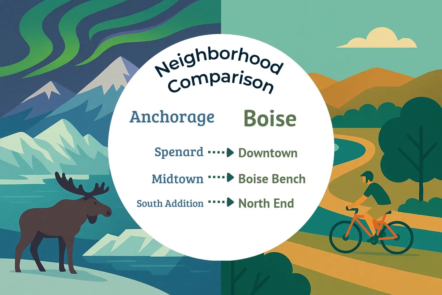 Anchorage vs Boise Neighborhood Comparison