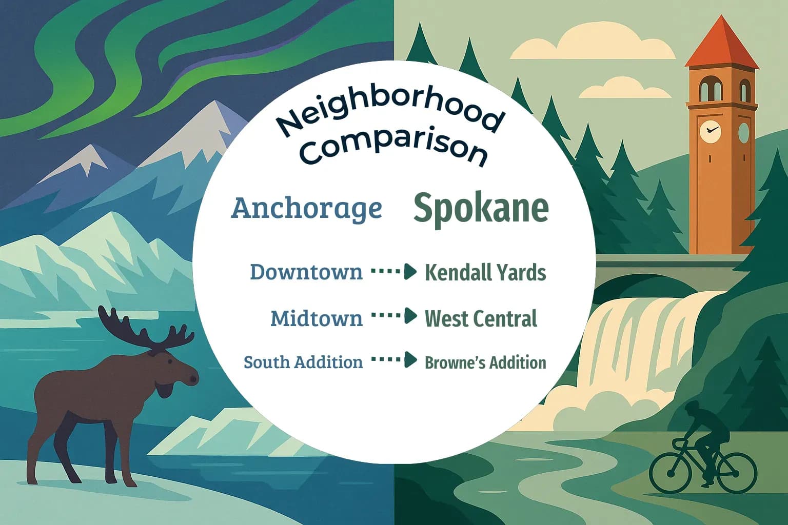 Anchorage vs Spokane Neighborhood Comparison