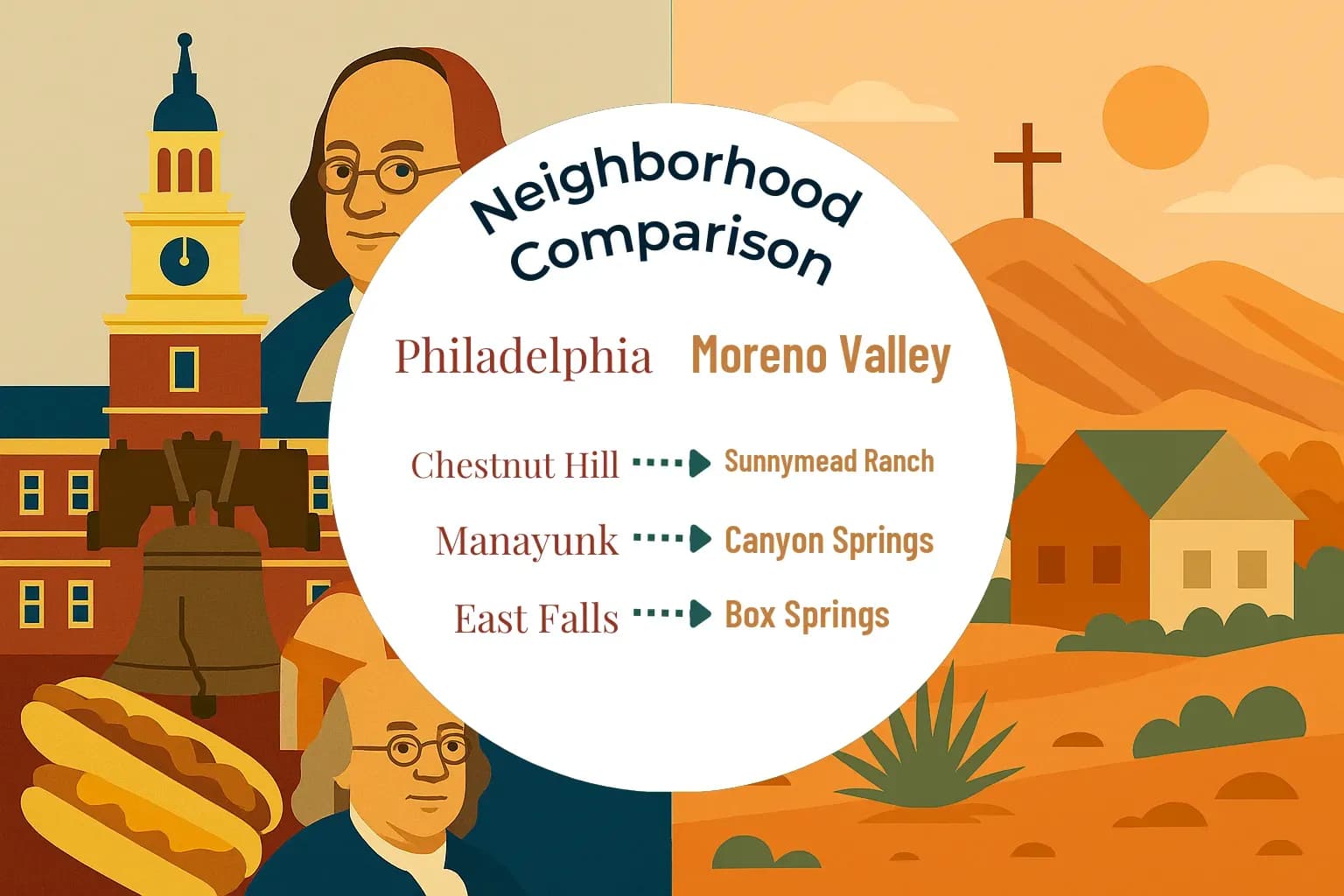 Philadelphia vs Moreno Valley Neighborhood Comparison