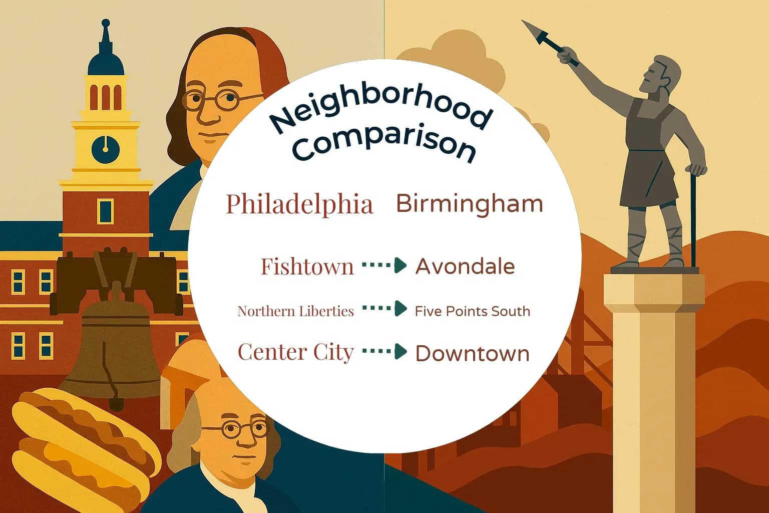 Philadelphia vs Birmingham Neighborhood Comparison