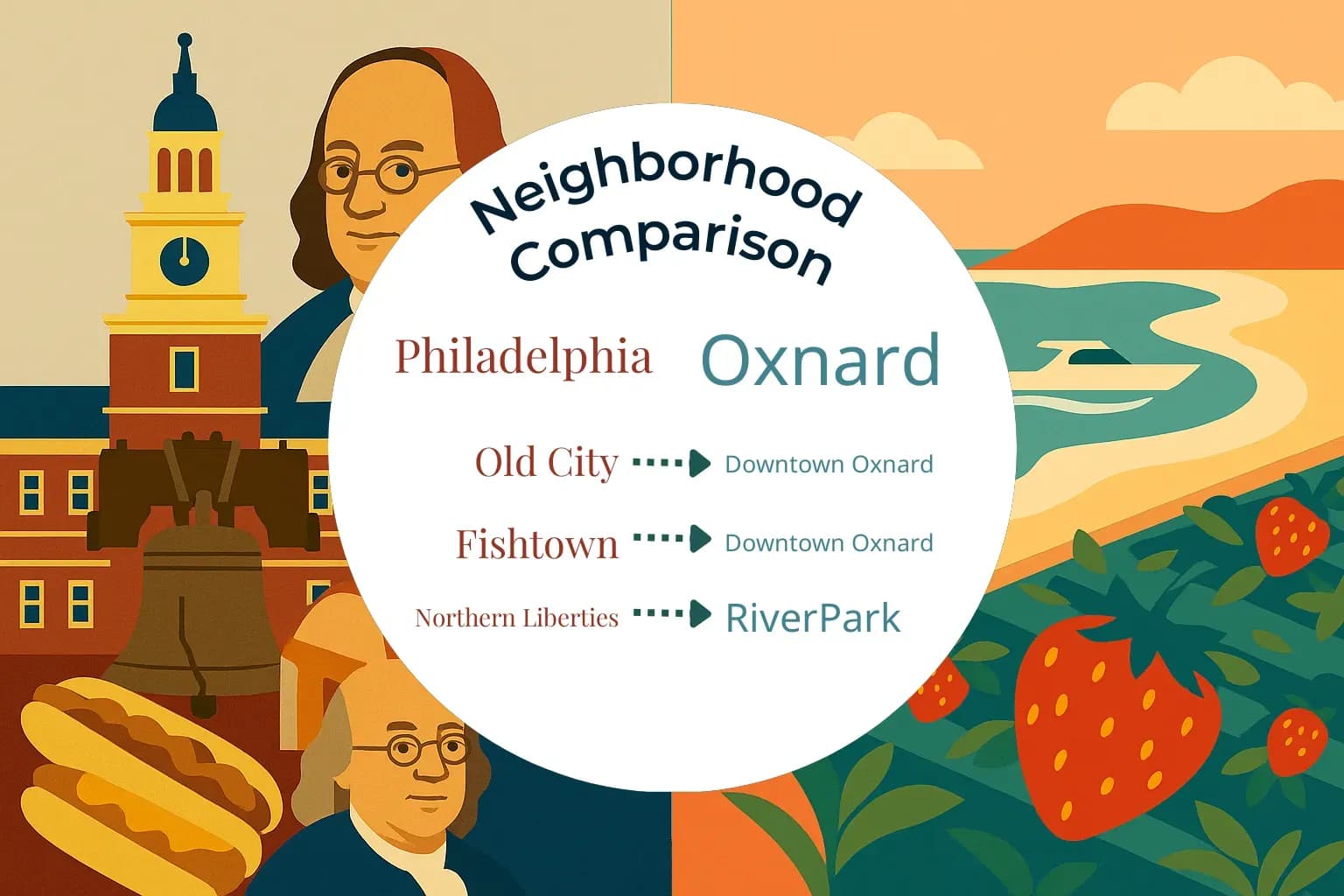 Philadelphia vs Oxnard Neighborhood Comparison