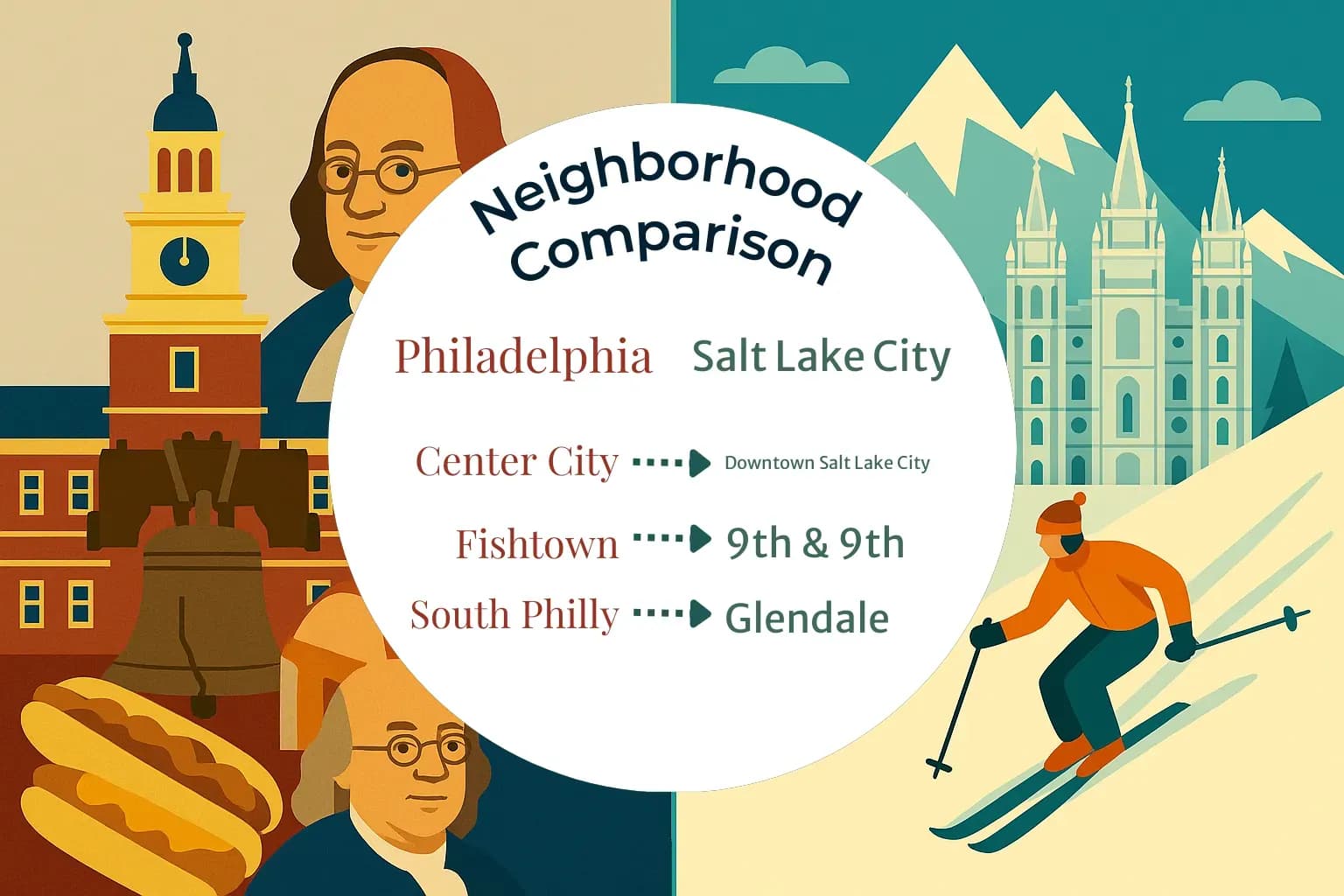 Philadelphia vs Salt Lake City Neighborhood Comparison