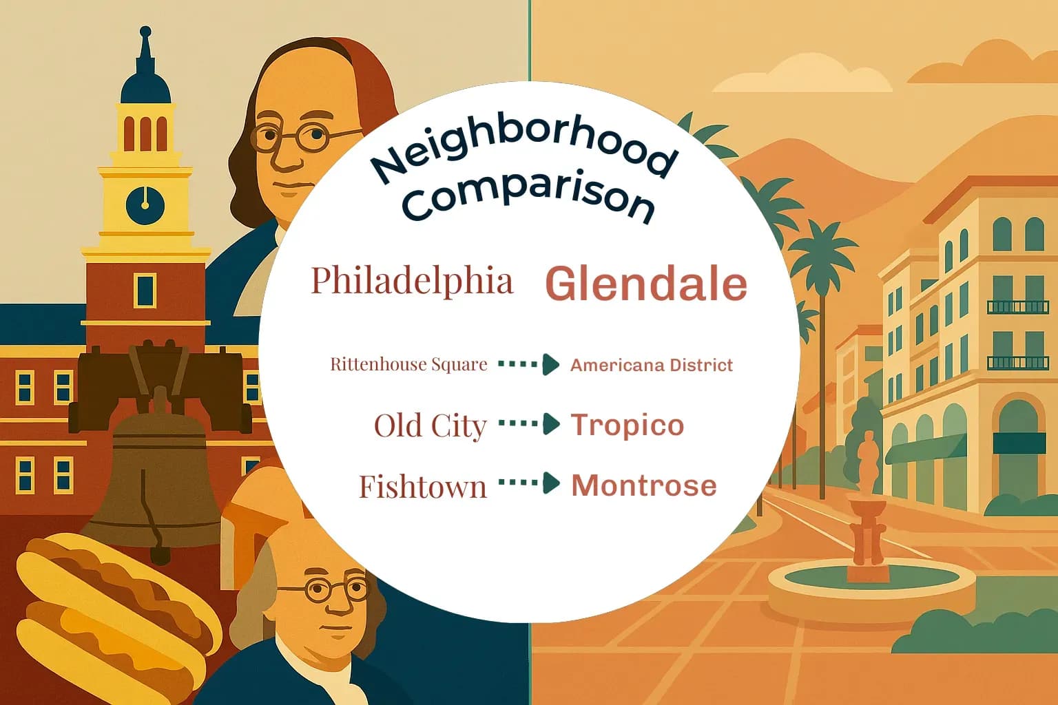 Philadelphia vs Glendale Neighborhood Comparison