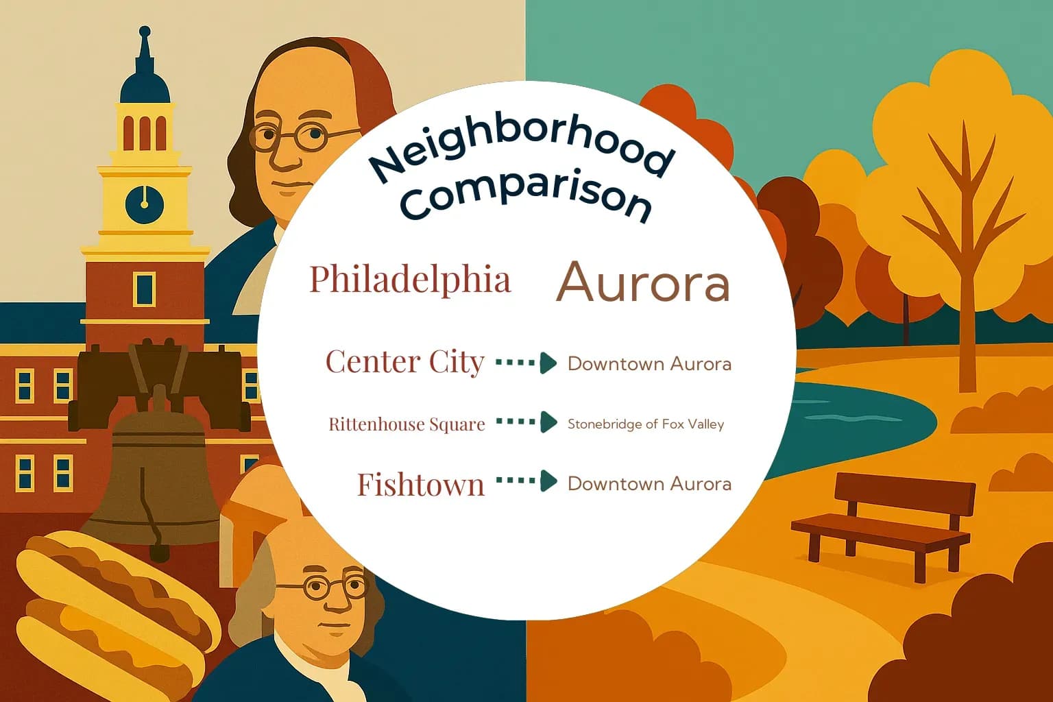 Philadelphia vs Aurora Neighborhood Comparison