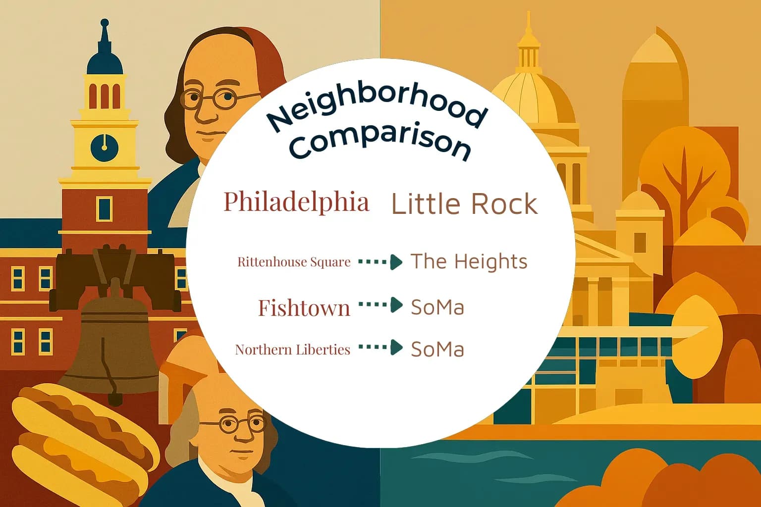 Philadelphia vs Little Rock Neighborhood Comparison