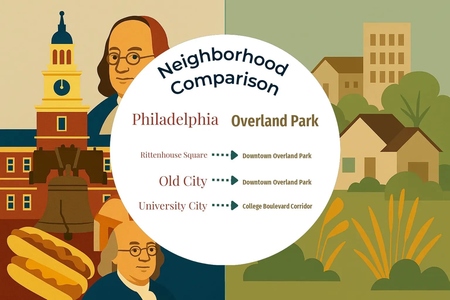 Philadelphia vs Overland Park Neighborhood Comparison