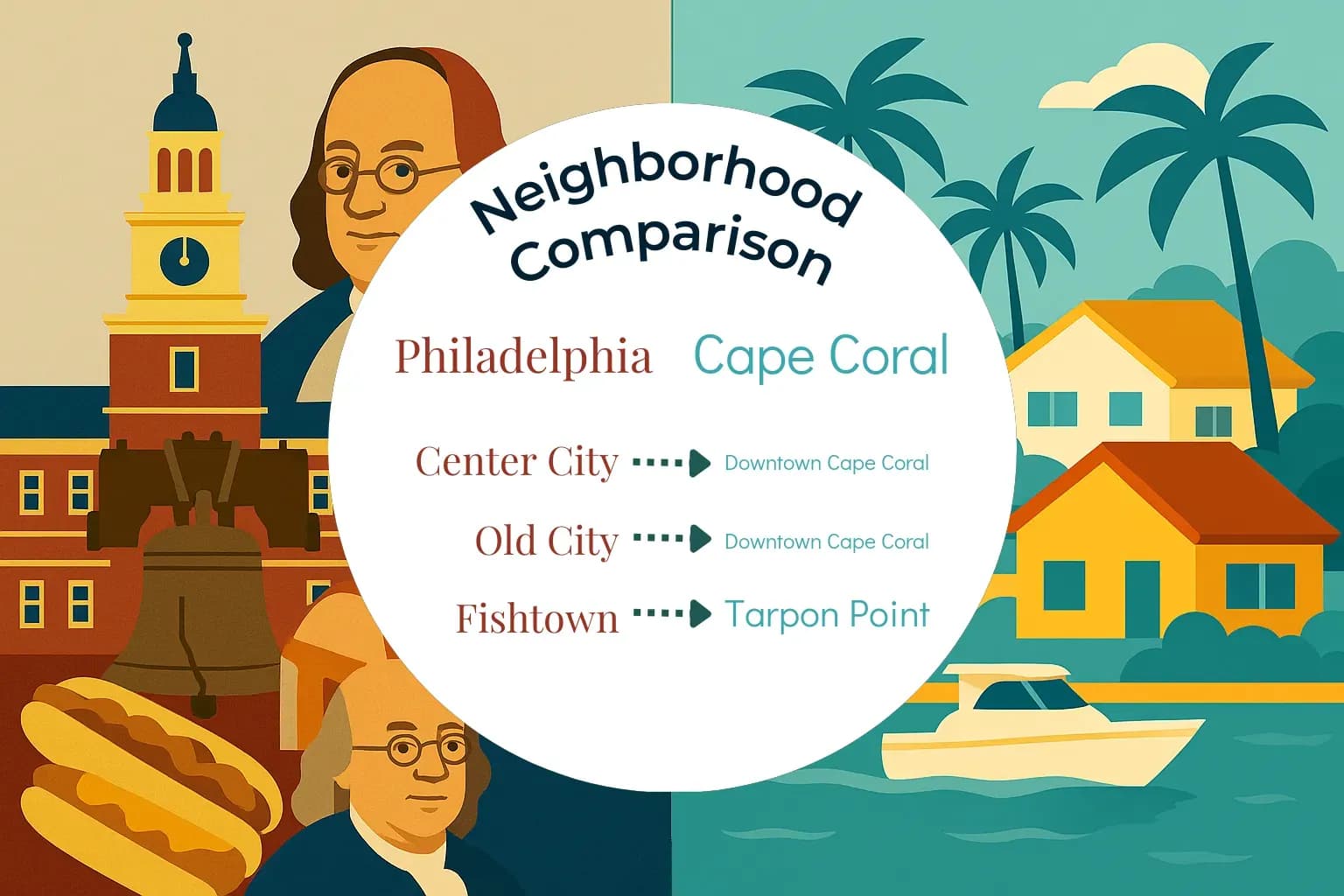 Philadelphia vs Cape Coral Neighborhood Comparison