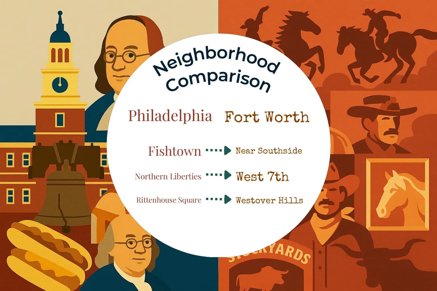Philadelphia vs Fort Worth Neighborhood Comparison