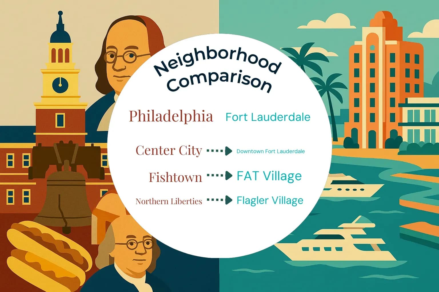 Philadelphia vs Fort Lauderdale Neighborhood Comparison