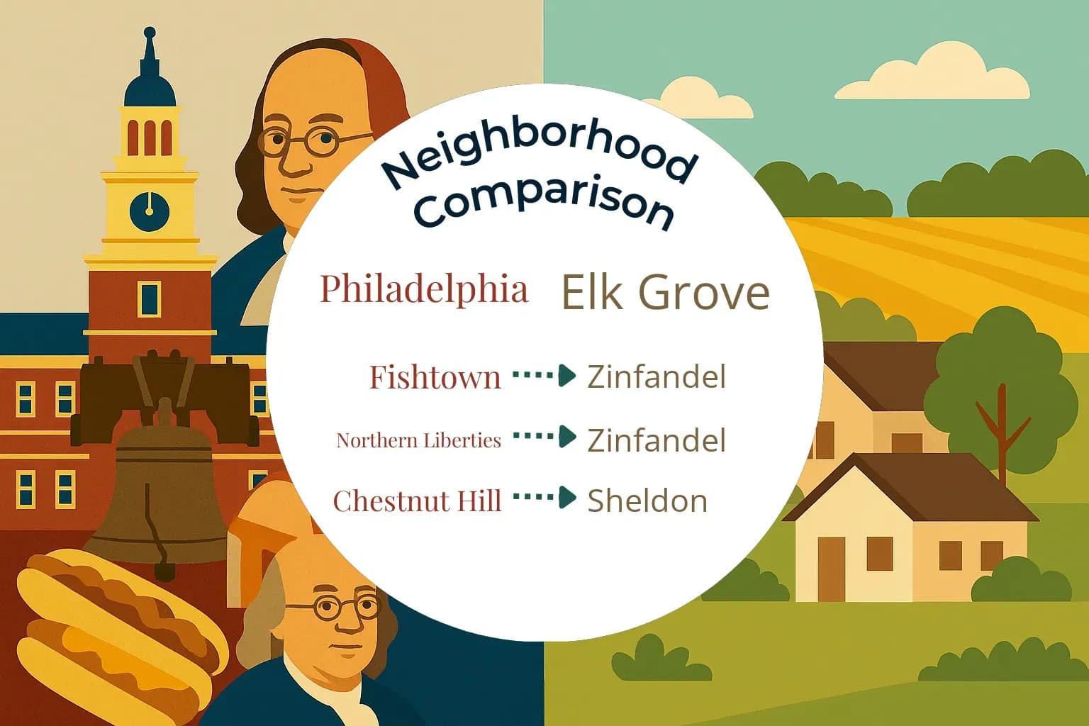 Philadelphia vs Elk Grove Neighborhood Comparison