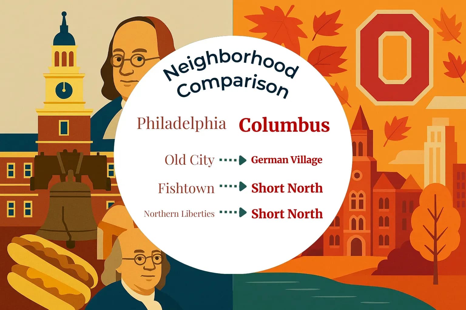 Philadelphia vs Columbus Neighborhood Comparison
