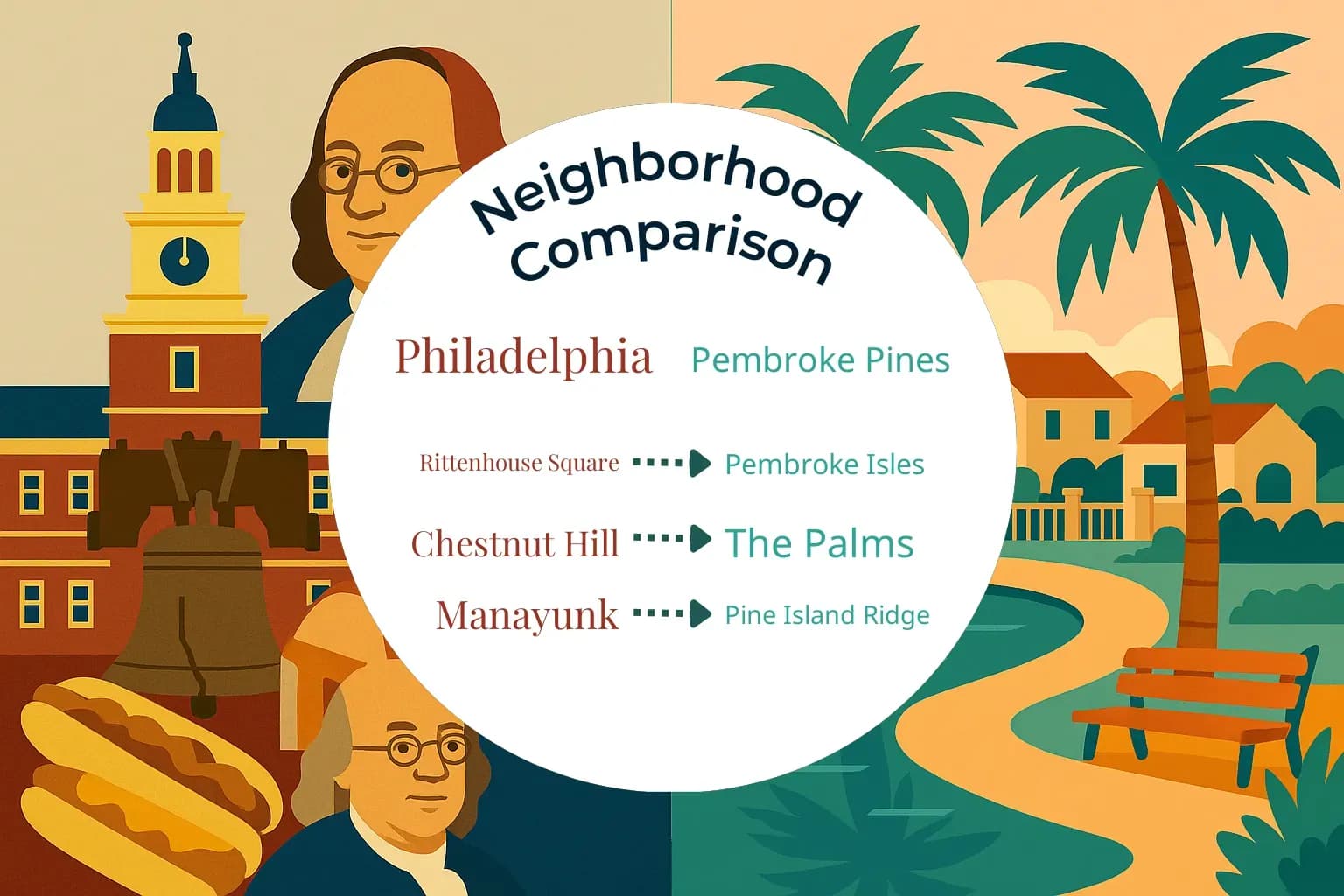 Philadelphia vs Pembroke Pines Neighborhood Comparison