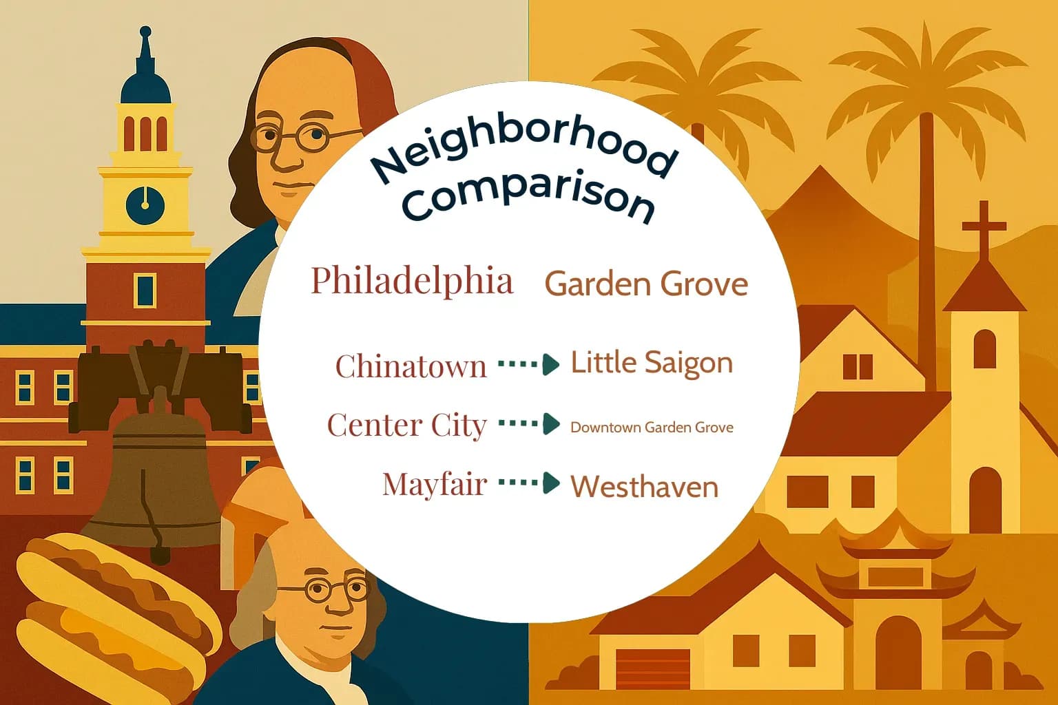 Philadelphia vs Garden Grove Neighborhood Comparison