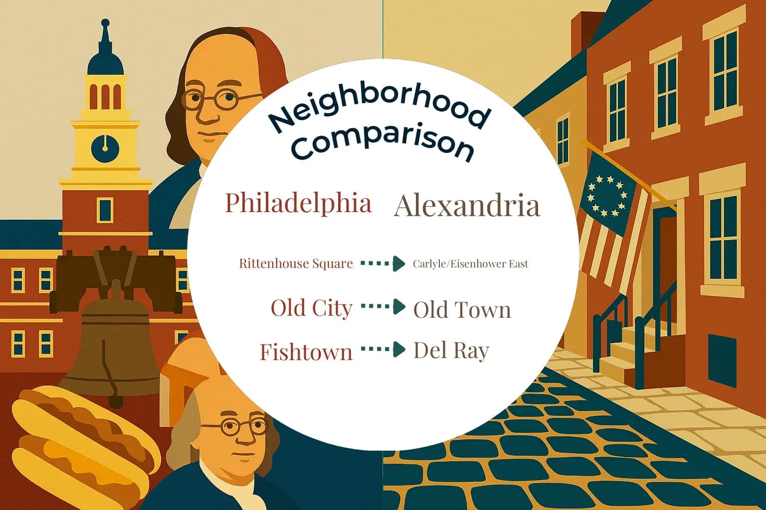 Philadelphia vs Alexandria Neighborhood Comparison