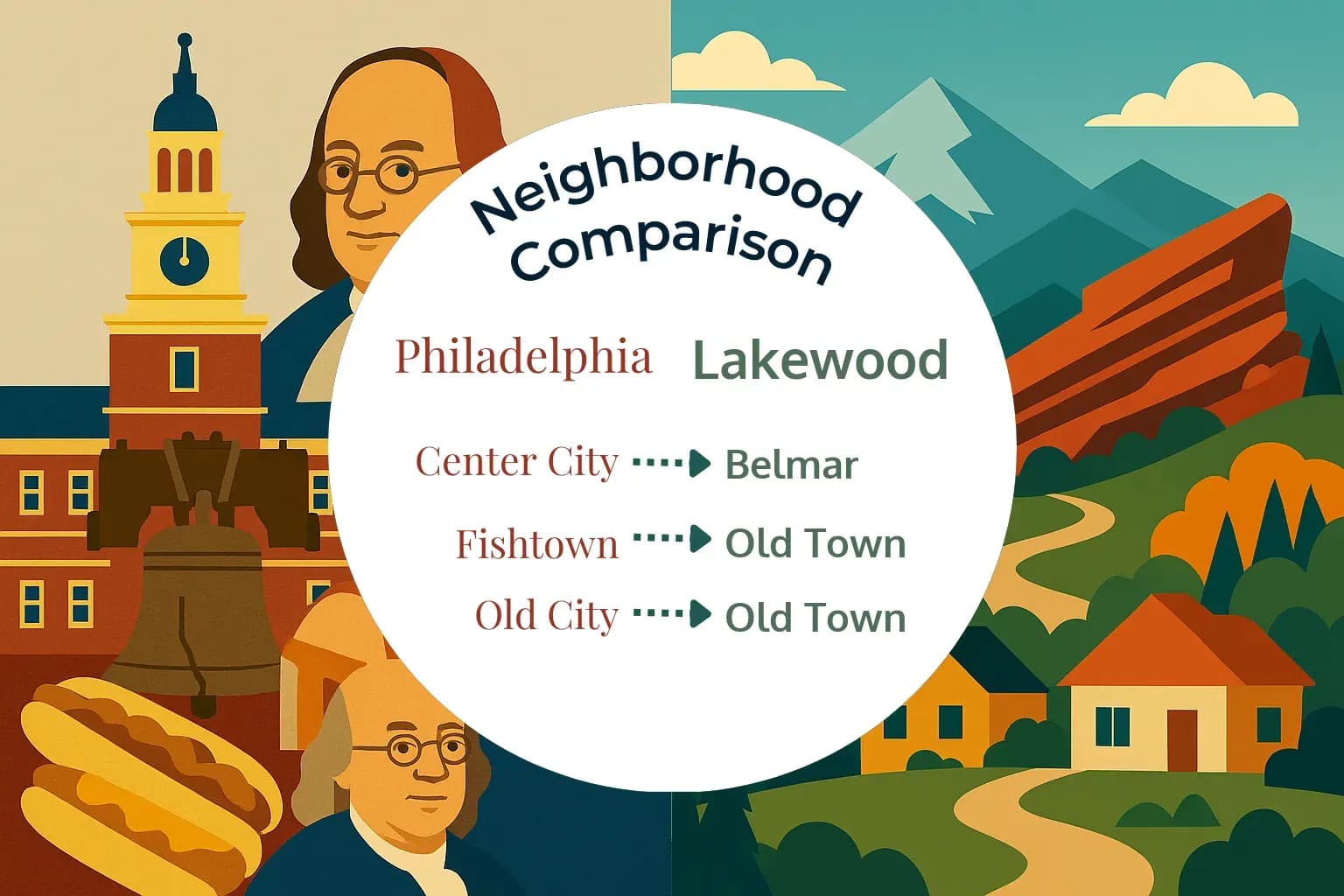 Philadelphia vs Lakewood Neighborhood Comparison