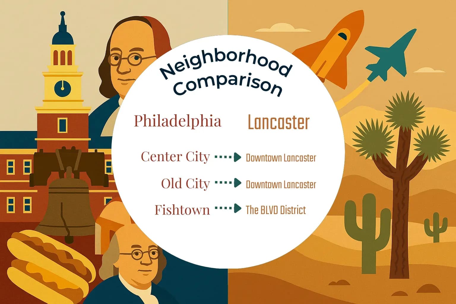 Philadelphia vs Lancaster Neighborhood Comparison