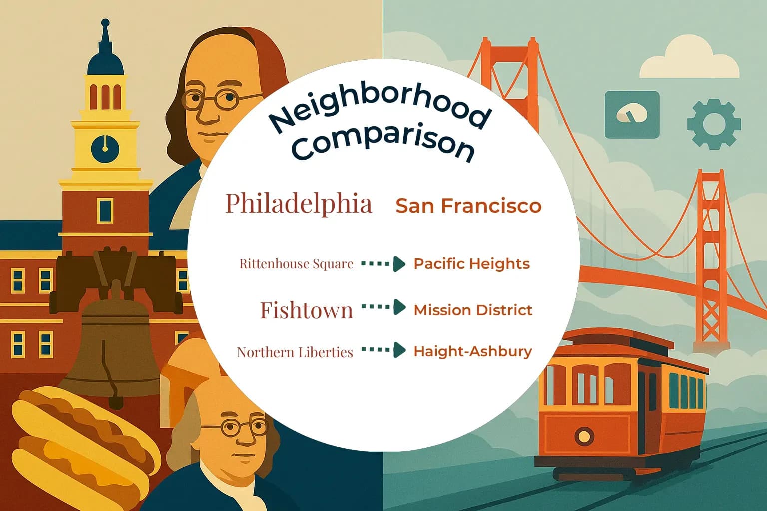 Philadelphia vs San Francisco Neighborhood Comparison