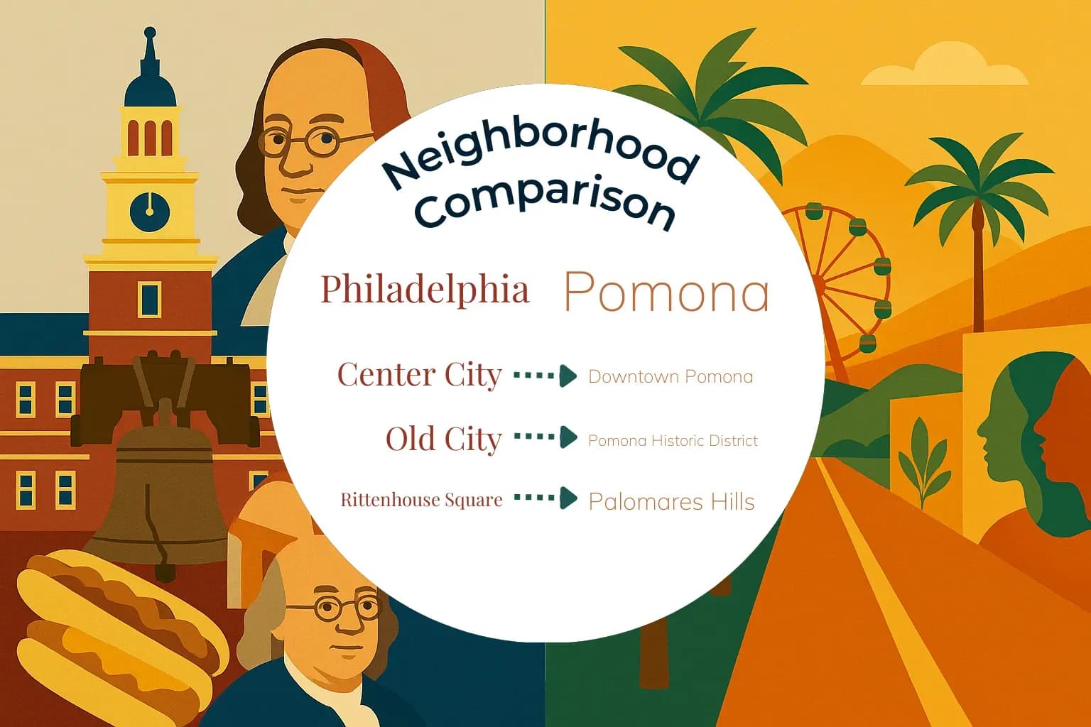 Philadelphia vs Pomona Neighborhood Comparison