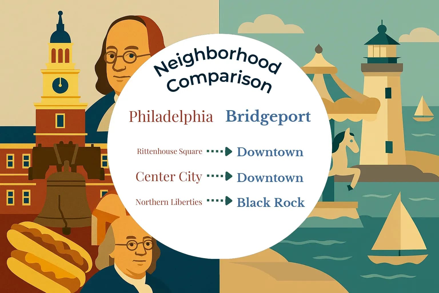 Philadelphia vs Bridgeport Neighborhood Comparison