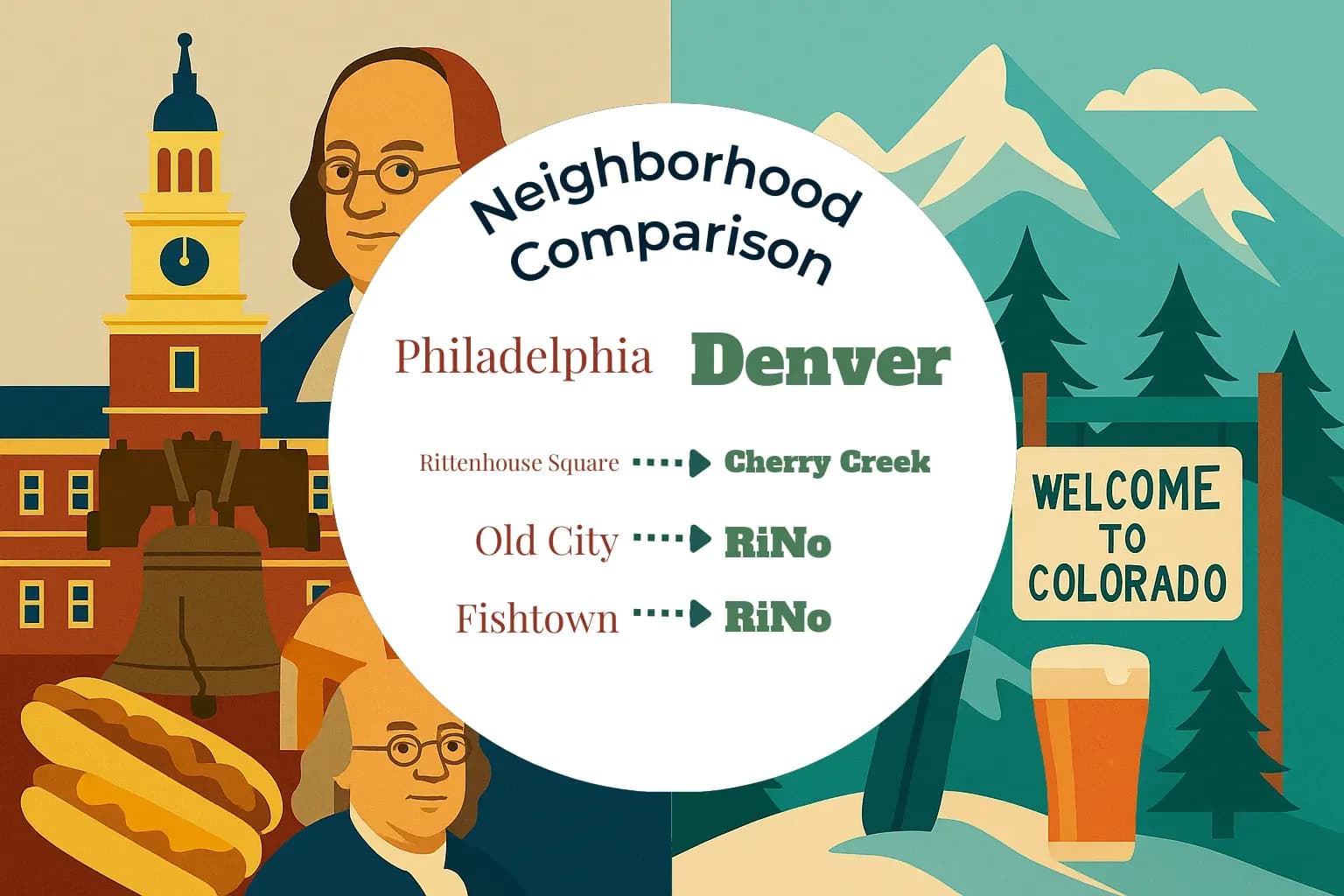 Philadelphia vs Denver Neighborhood Comparison