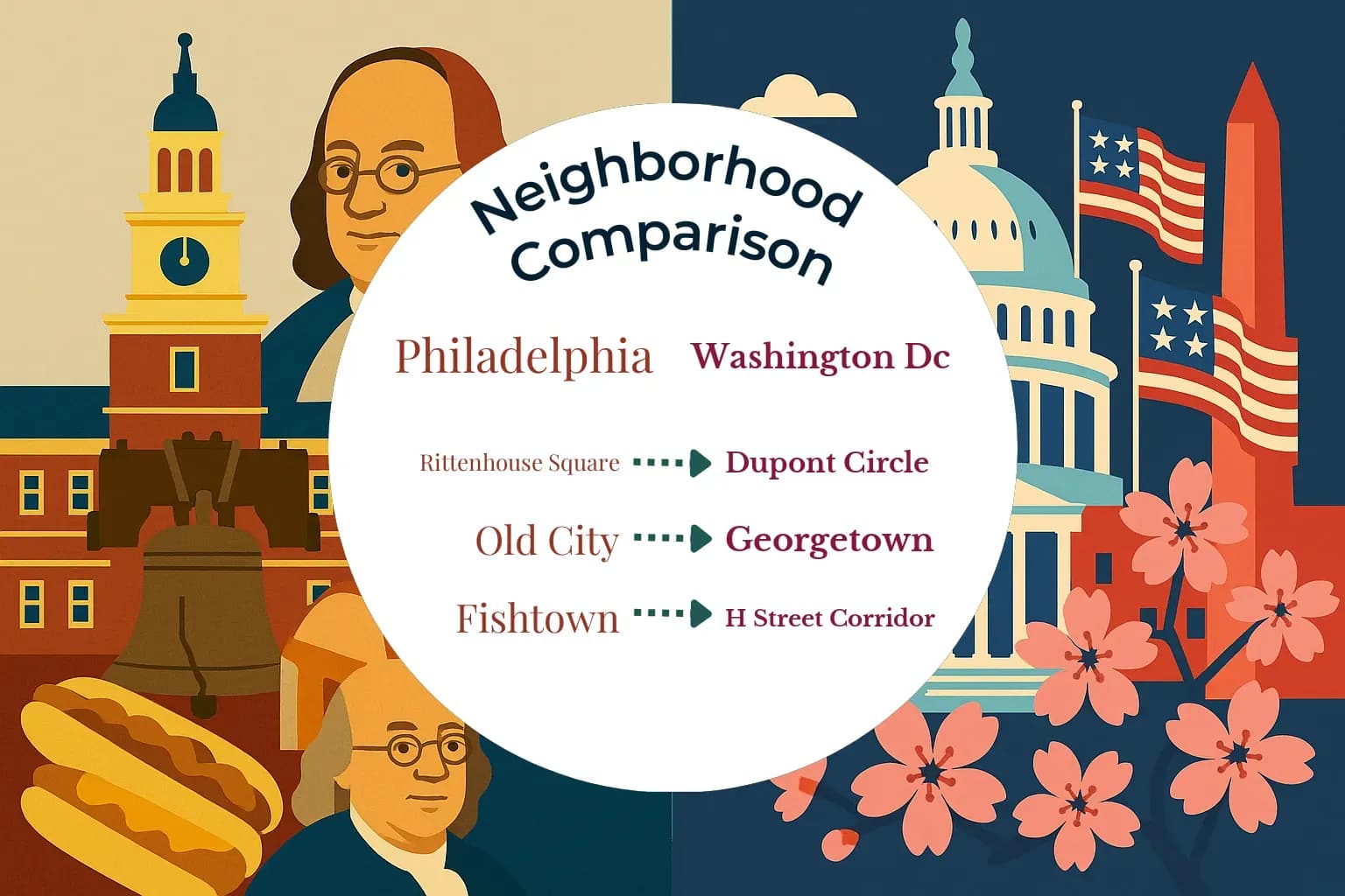 Philadelphia vs Washington DC Neighborhood Comparison