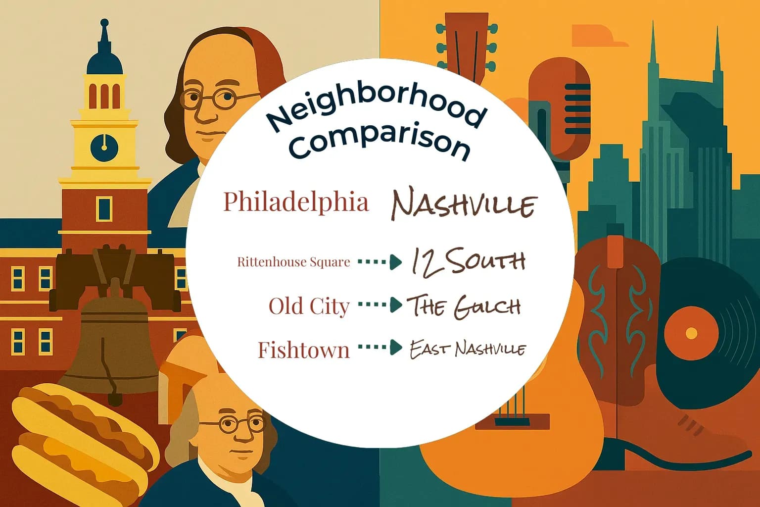 Philadelphia vs Nashville Neighborhood Comparison