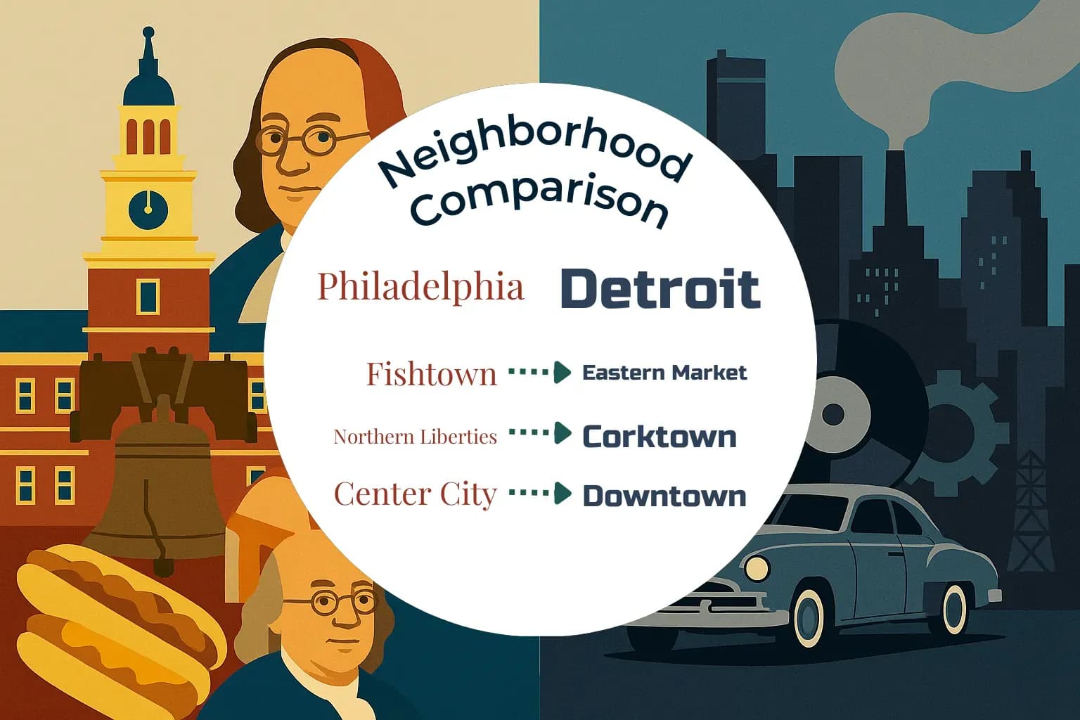 Philadelphia vs Detroit Neighborhood Comparison