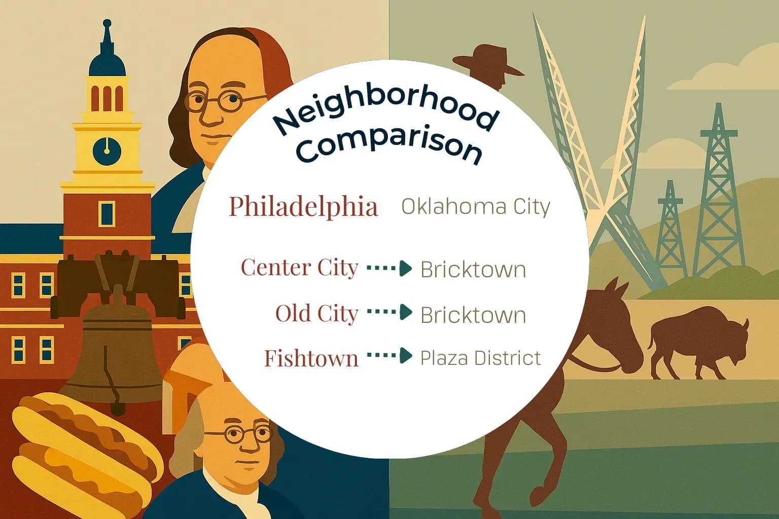 Philadelphia vs Oklahoma City Neighborhood Comparison