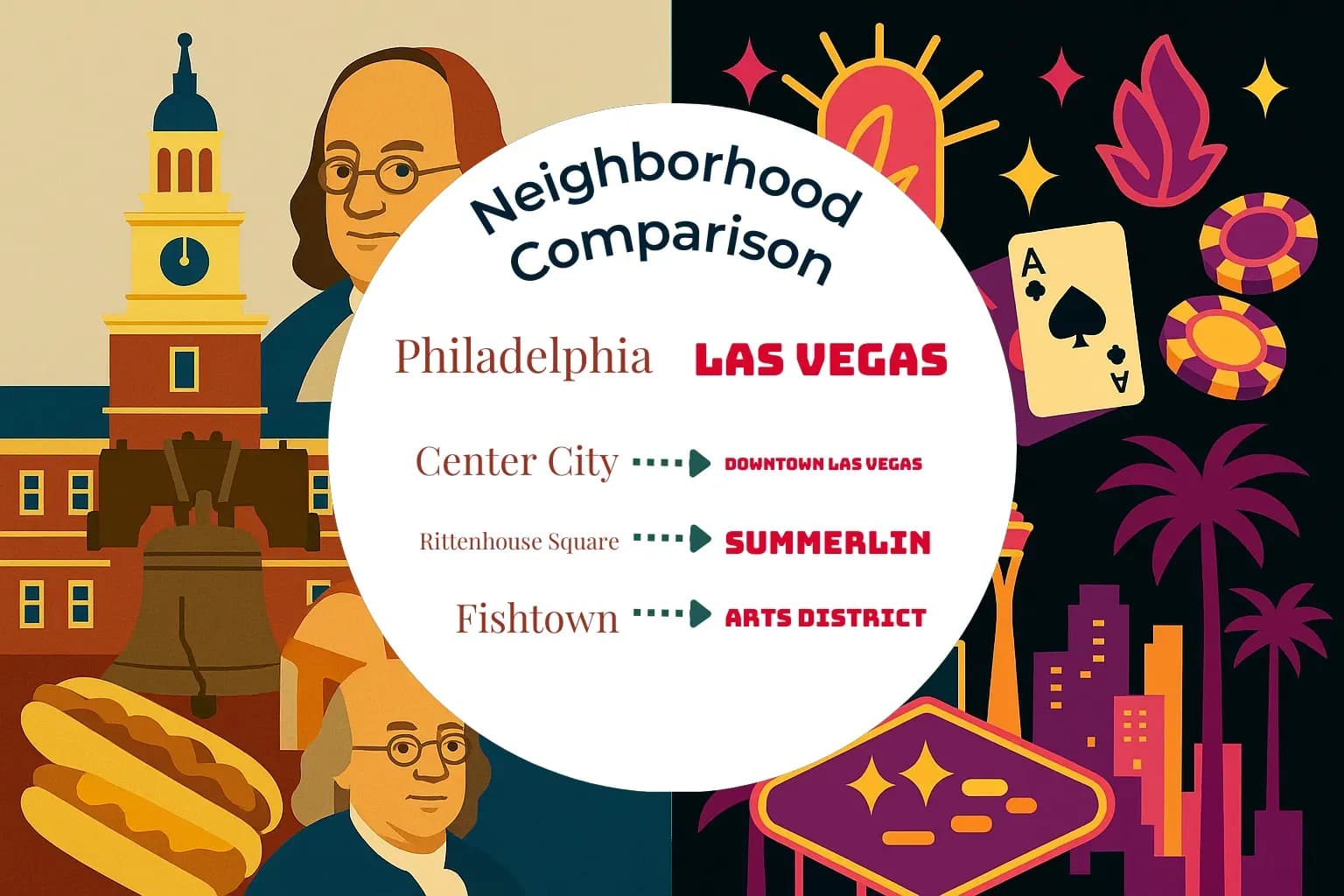 Philadelphia vs Las Vegas Neighborhood Comparison