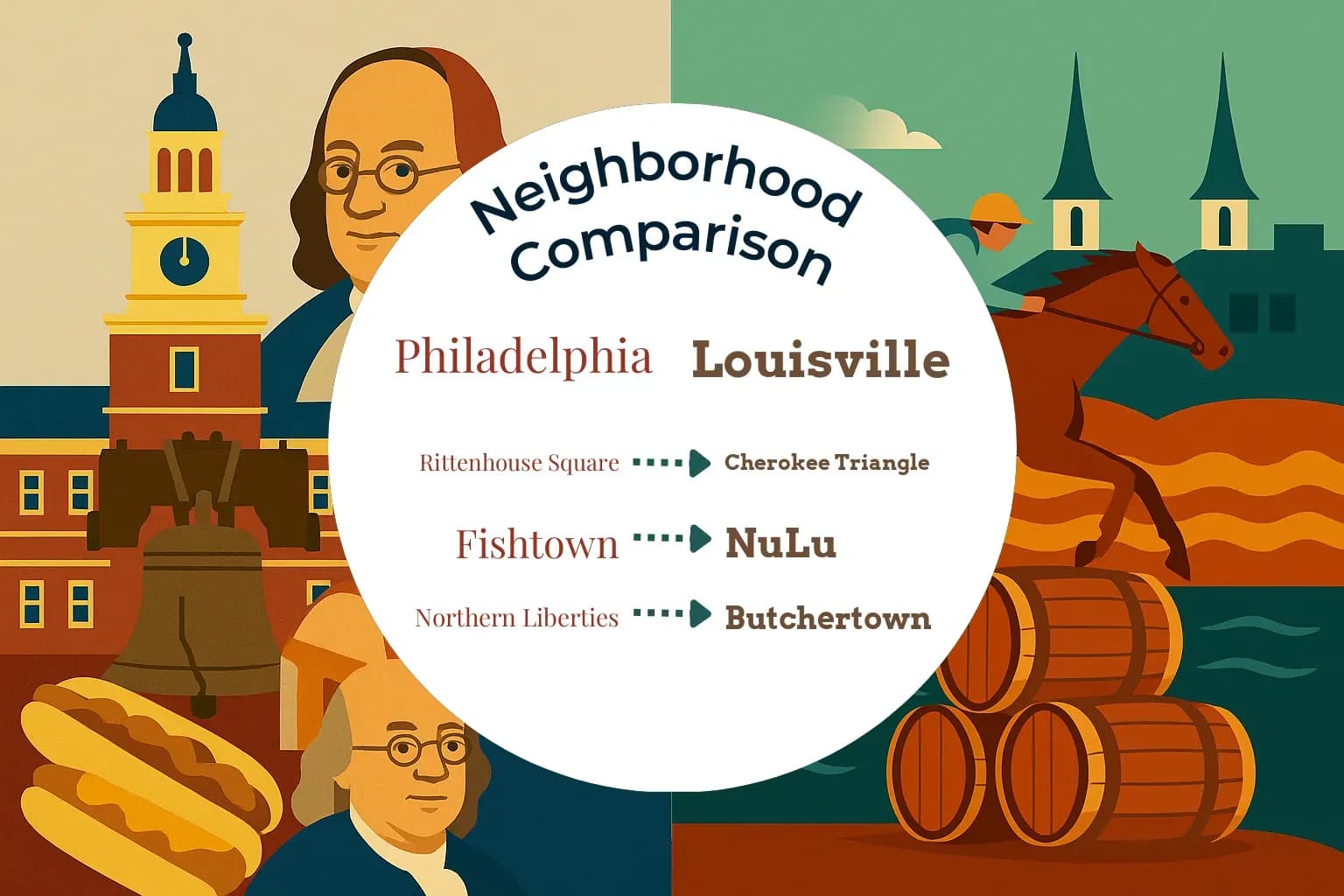 Philadelphia vs Louisville Neighborhood Comparison