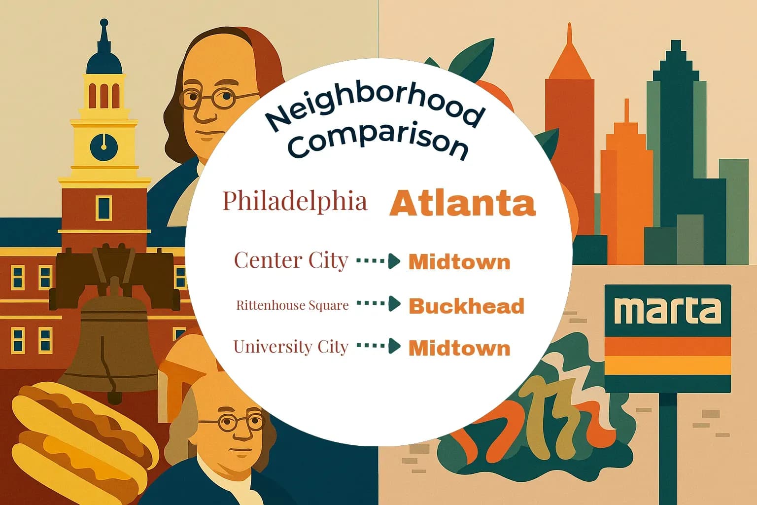 Philadelphia vs Atlanta Neighborhood Comparison