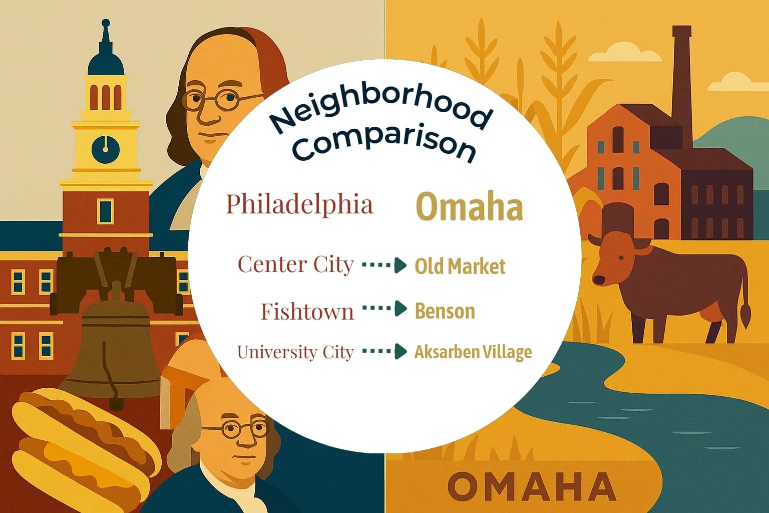 Philadelphia vs Omaha Neighborhood Comparison