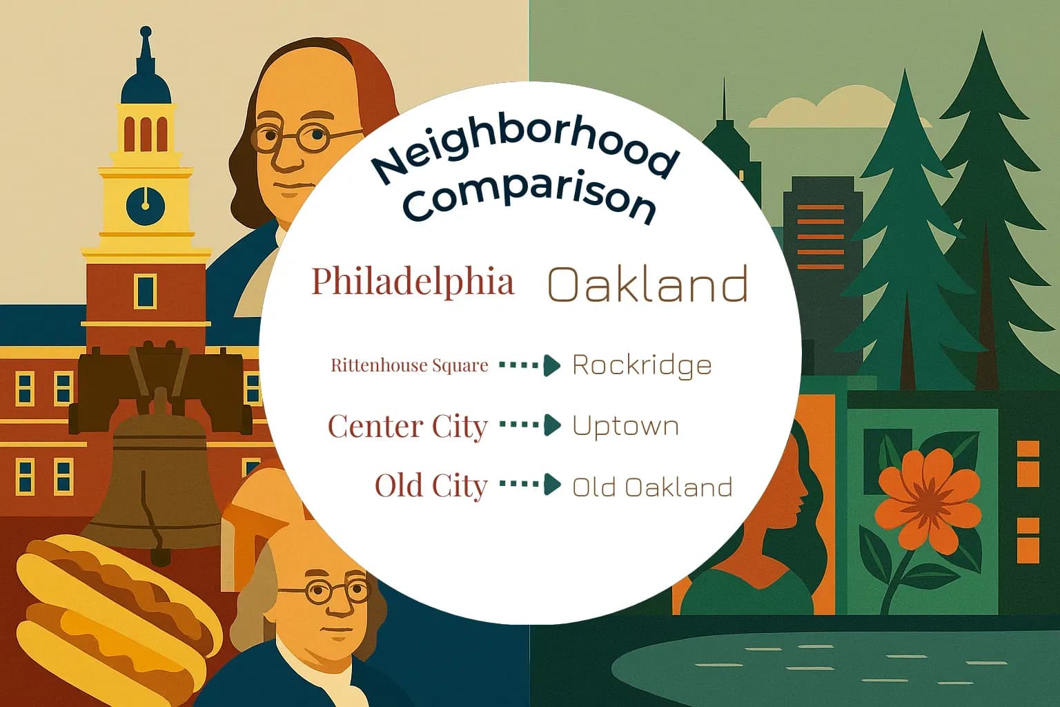 Philadelphia vs Oakland Neighborhood Comparison