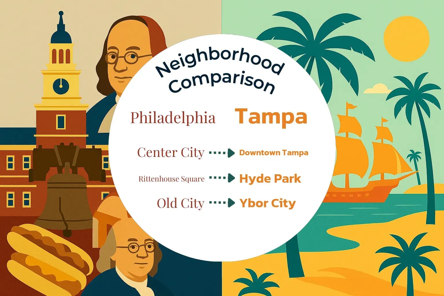 Philadelphia vs Tampa Neighborhood Comparison