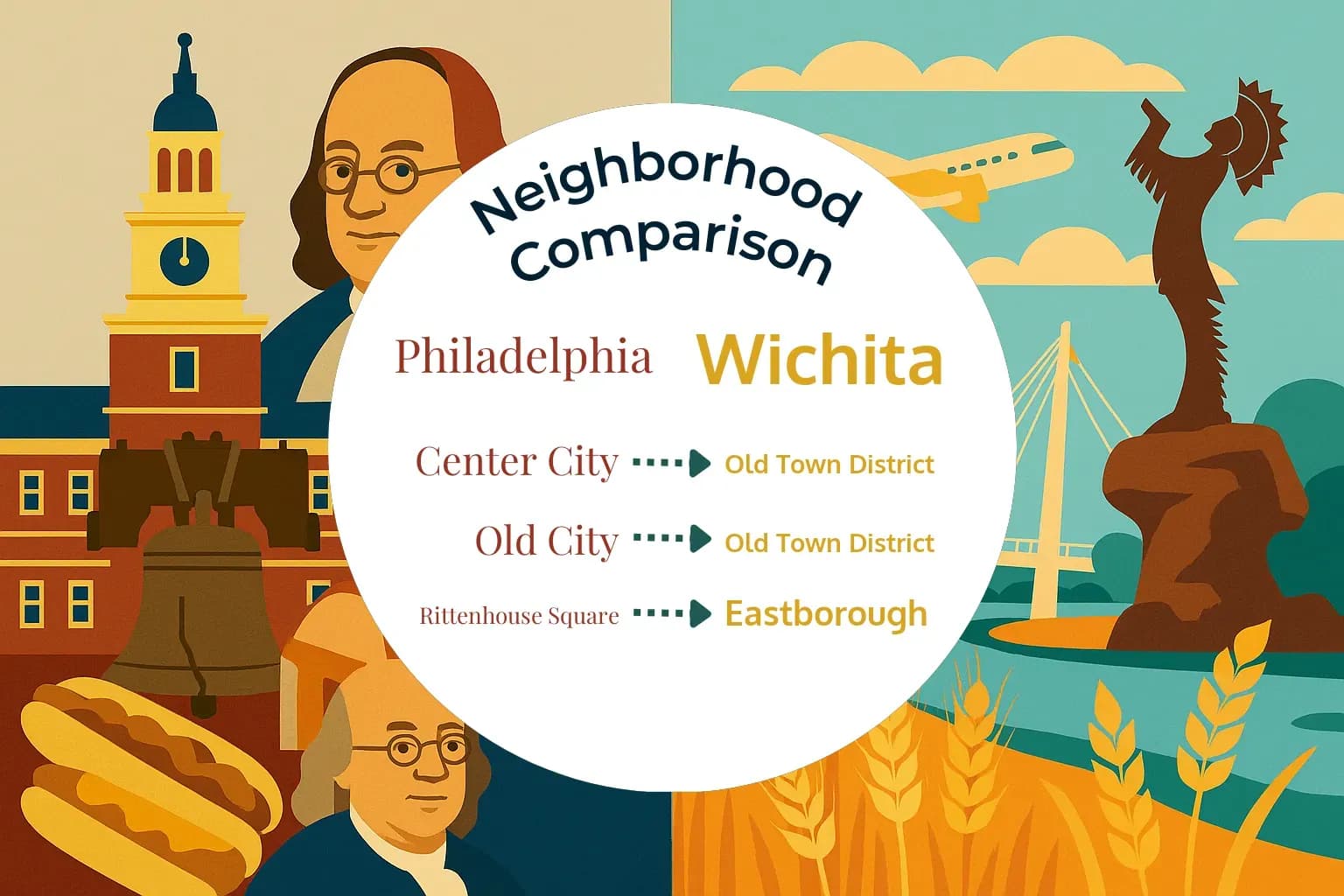 Philadelphia vs Wichita Neighborhood Comparison