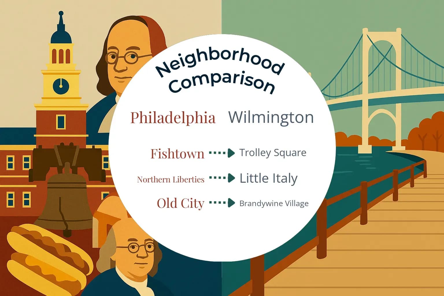 Philadelphia vs Wilmington Neighborhood Comparison